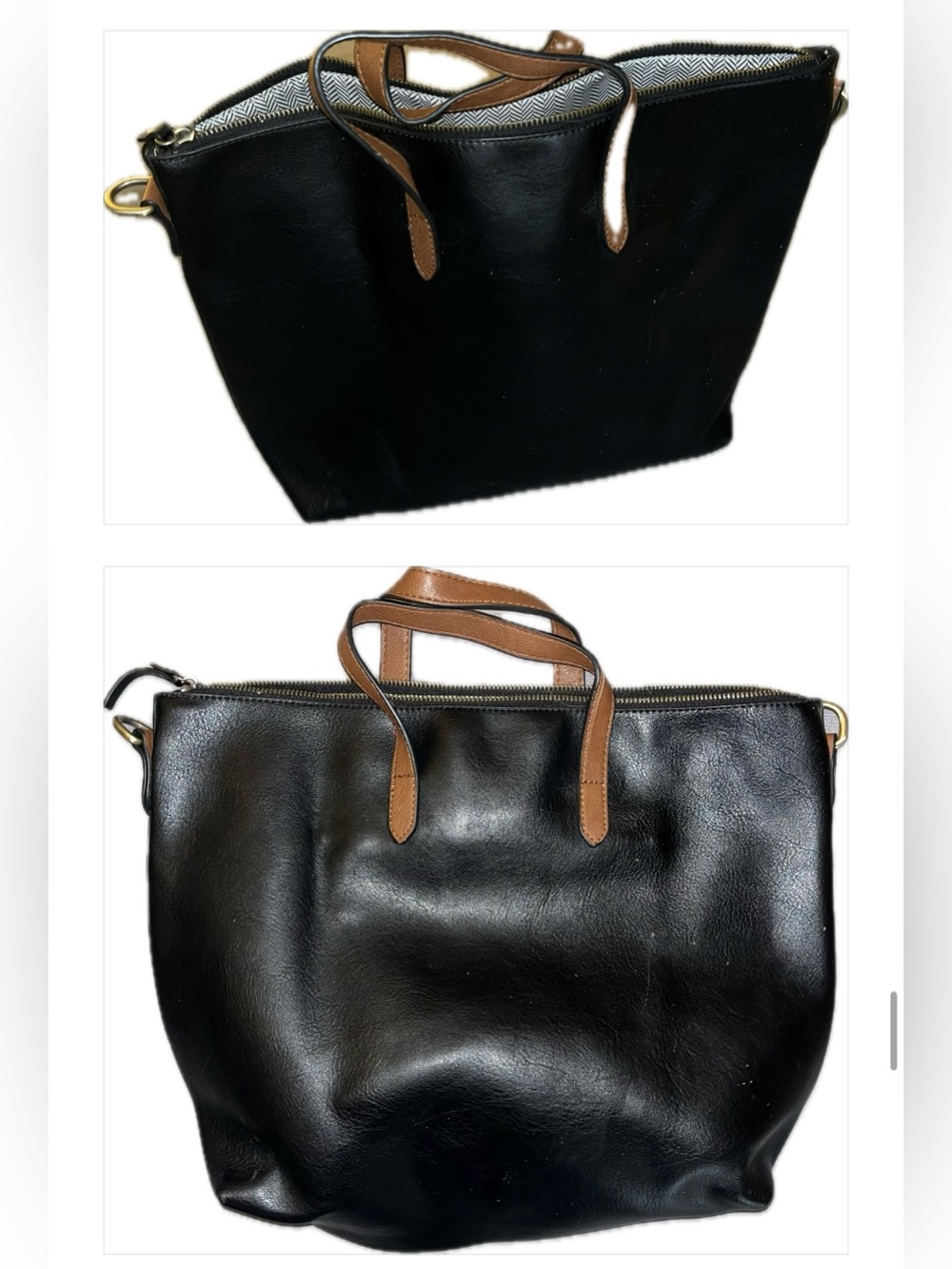 kate spade Black Tote with Gold Hardware